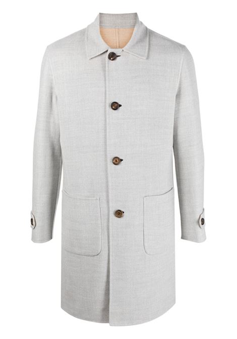 Cappotto con colletto in grigio - uomo ELEVENTY | H75CAPG011302