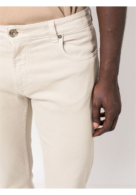 Jeans slim a vita bassa in beige - uomo ELEVENTY | H75PANH1202