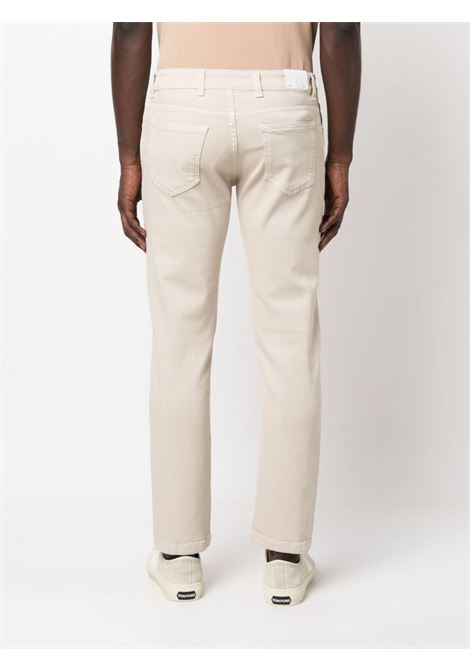 Beige low-rise slim-cut jeans - men ELEVENTY | H75PANH1202
