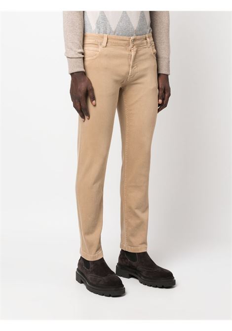 Beige low-rise tonal jeans - men ELEVENTY | H75PANH1204