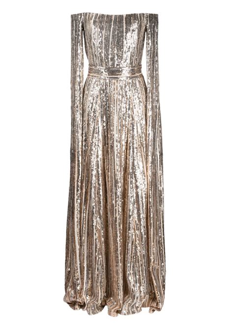 Gold sequin-embellished gown - women  ELIE SAAB | 15521GLDSLVR