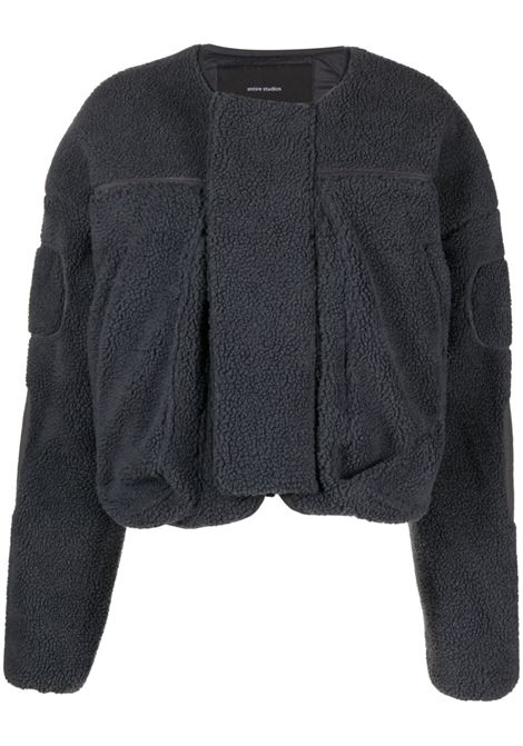 Grey fleece-texture padded jacket - women ENTIRE STUDIOS | ES2227CH