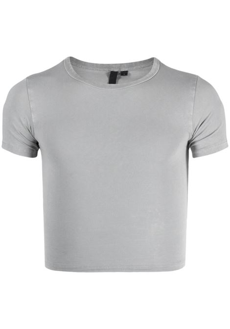 Grey crew-neck cropped T-shirt - unisex ENTIRE STUDIOS | ES2251RH