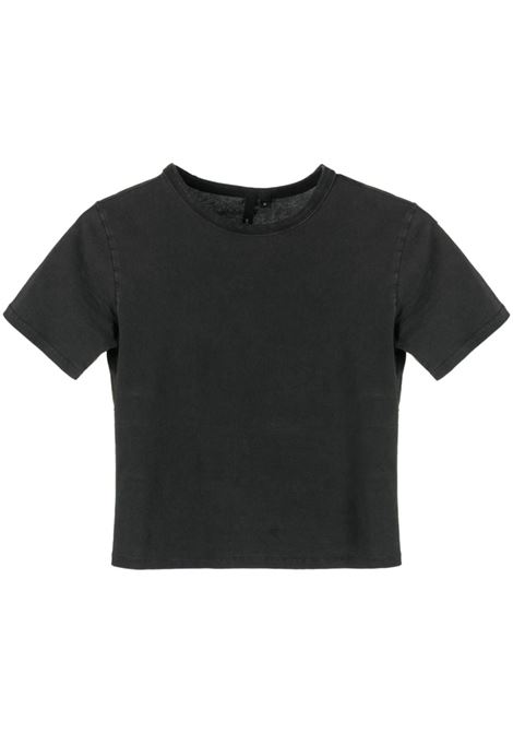 T-shirt corta micro in nero - unisex ENTIRE STUDIOS | ES2251WB