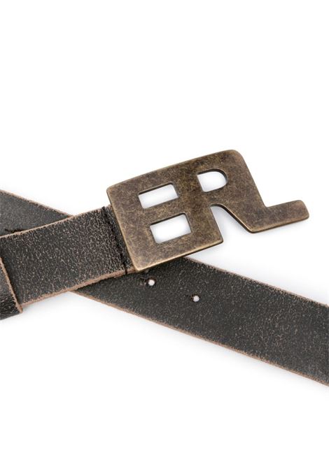Black buckle-detail belt - unisex ERL | ERL07K8091
