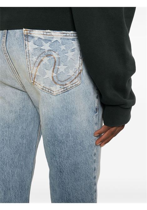  Light blue mid-rise flared jeans - unisex ERL | ERL07P0051