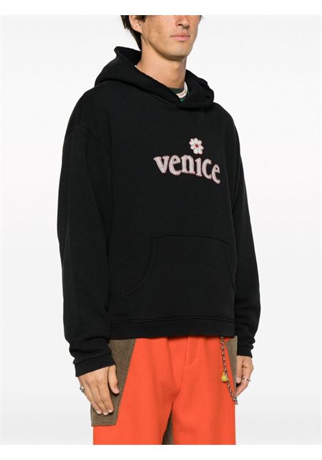 Black venice hooded sweatshirt - unisex ERL | ERL07T0211