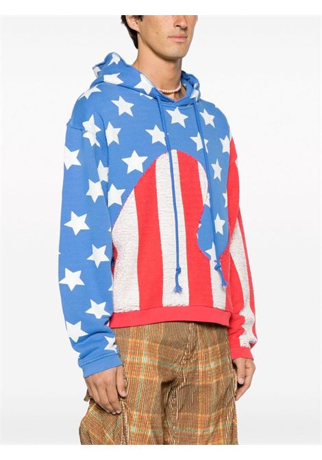Multicolored stars and stripes graphic-print sweatshirt - unisex ERL | ERL07T0221