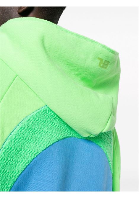 Felpa Rainbow con cappuccio in verde e blu - unisex ERL | ERL07T0231