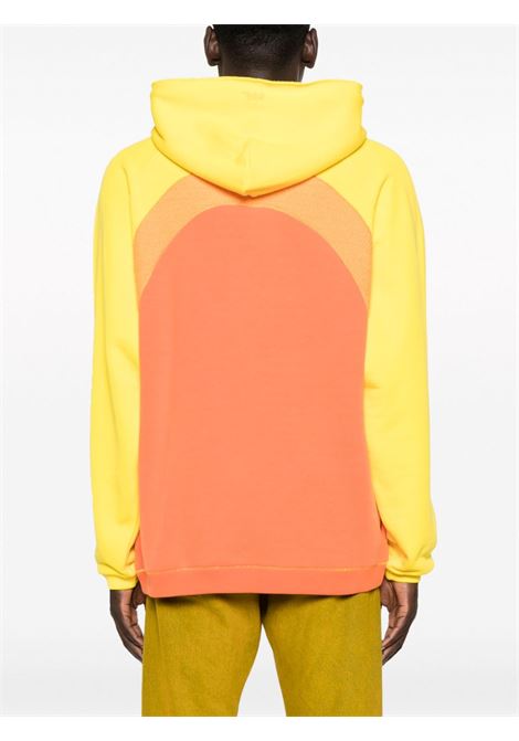 Orange and yellow panelled gradient-effect sweatshirt - unisex ERL | ERL07T0232