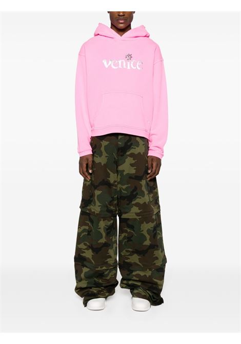 Pink Venice-print sweatshirt - unisex ERL | ERL07T0311