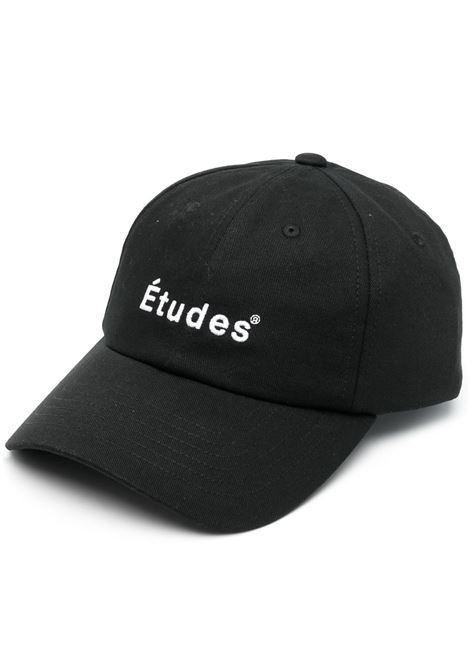 Black embroidered-logo baseball cap - men ÉTUDES | C00NE900A01899