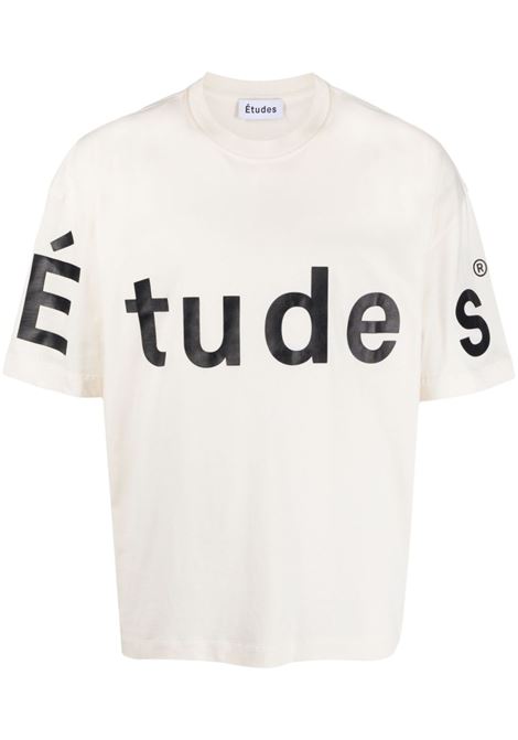 T-shirt con stampa grande spirit etuds in bianco - uomo ÉTUDES | H23MM133A00701