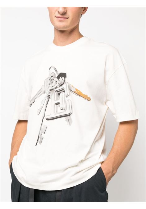 T-shirt con stampa grafica in bianco - uomo ÉTUDES | H23MM134A00701