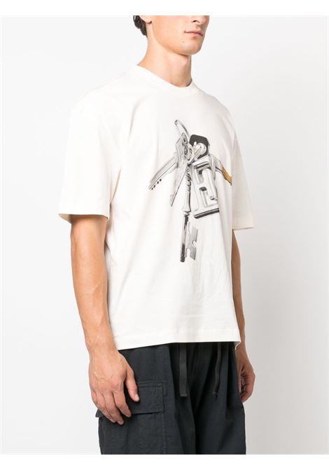 T-shirt con stampa grafica in bianco - uomo ÉTUDES | H23MM134A00701