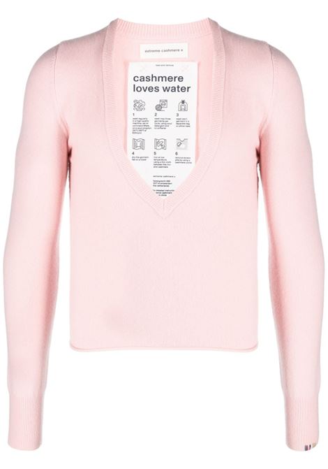 Maglia N°286 Déco in rosa - unisex EXTREME CASHMERE | 28611501FE01115