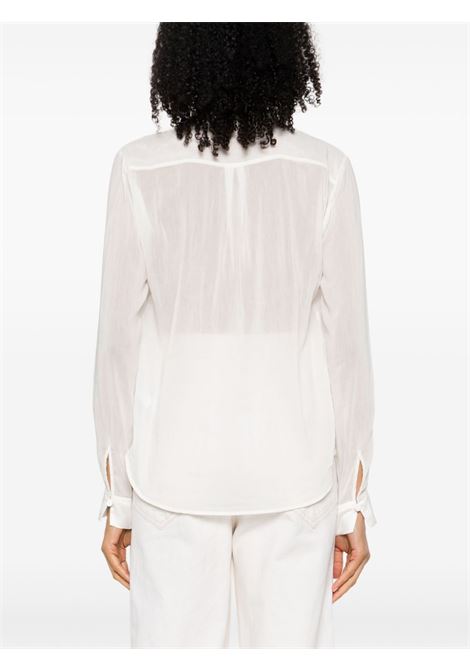 Blusa semi-trasparente  in bianco - donna FORTE FORTE | 110940256