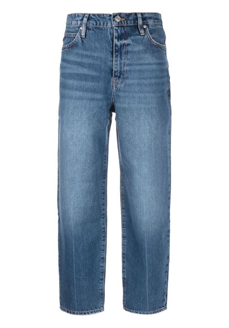 Jeans crop a vita alta in blu - donna FRAME DENIM | LBR727DDLAG