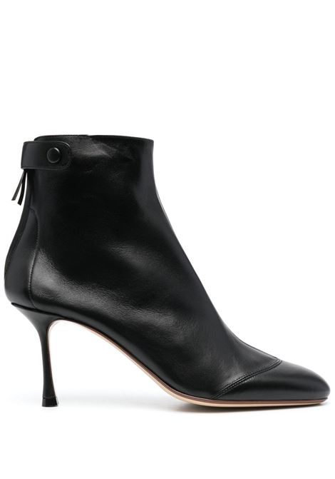 Black ankle-length 80mm boots - women FRANCESCO RUSSO | R1B830N213300
