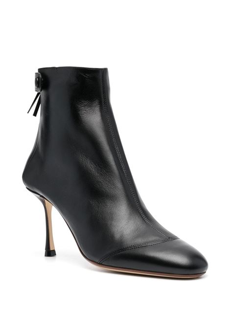 Black ankle-length 80mm boots - women FRANCESCO RUSSO | R1B830N213300