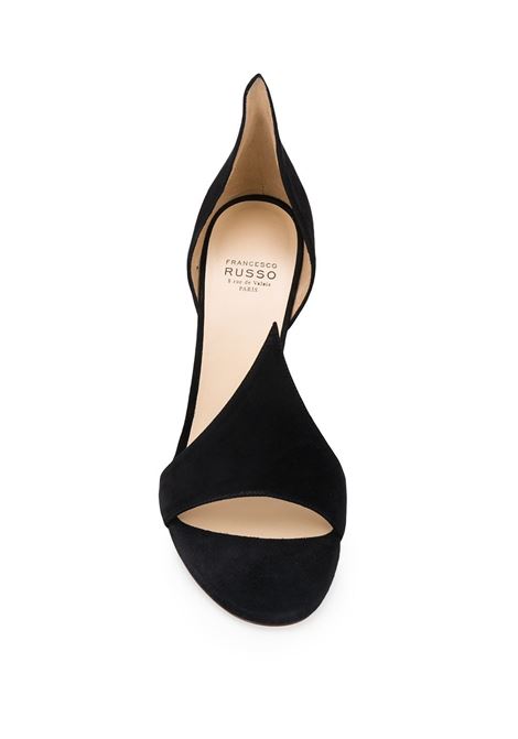 Black slip-on stiletto sandals - women FRANCESCO RUSSO | R1S087N201300