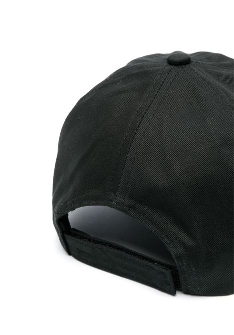 Cappello da baseball con ricamo in nero - donna GANNI | A4968099