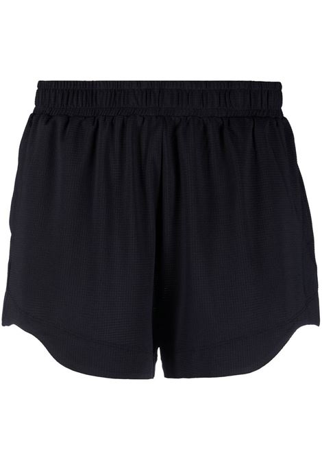 Shorts drappeggiati in nero - donna GANNI | T3388099