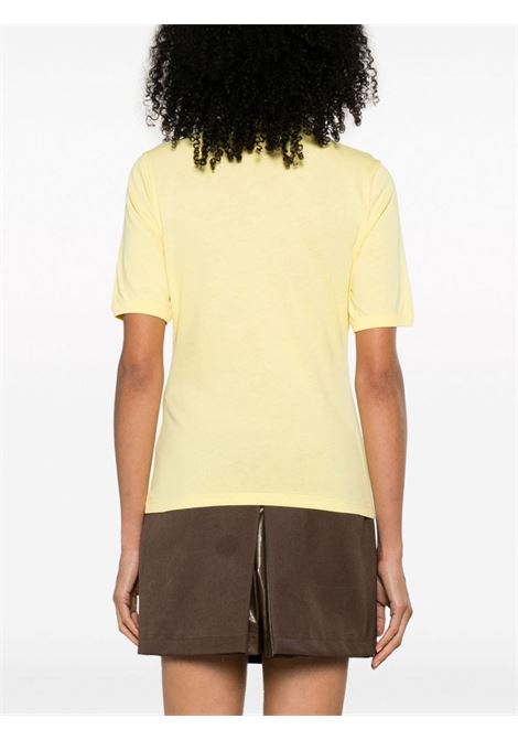 T-shirt con stampa grafica in giallo - donna GANNI | T3631768