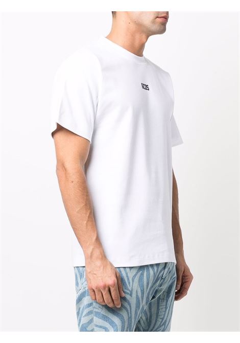 White logo-print short-sleeved T-shirt - men GCDS | CC94M13010301