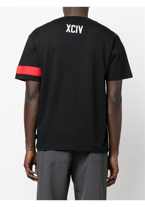T-shirt con stampa in nero - uomo GCDS | CC94M13014502