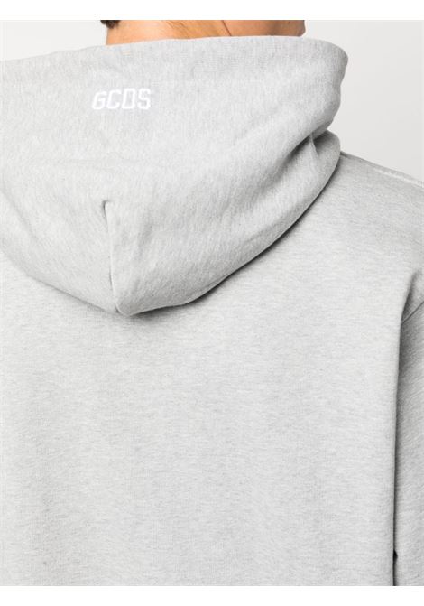 Grey logo-embroidered sweatshirt - men GCDS | FW23M10067110