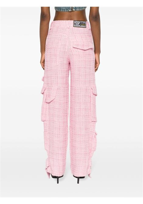 Pantaloni a gamba ampia in rosa - donna GCDS | FW23M26054806