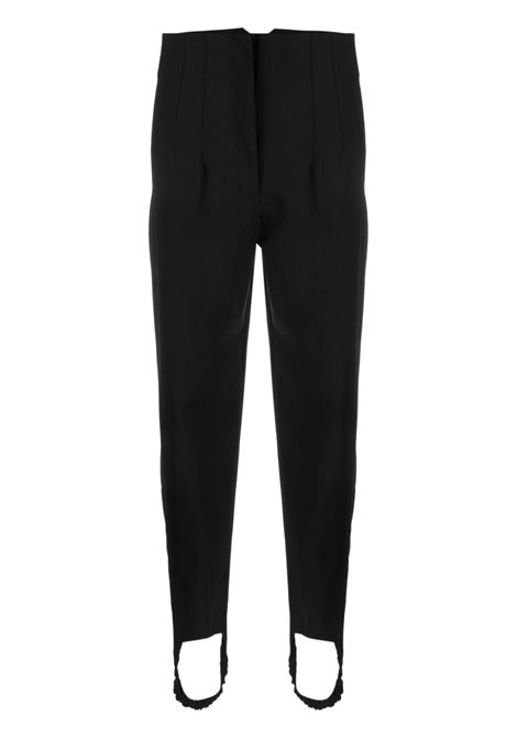 Black high-waisted trousers - women GIUSEPPE DI MORABITO | FW23085PA22910