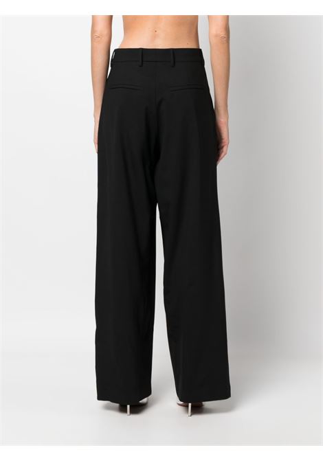 Pantaloni con pieghe in nero - donna GIUSEPPE DI MORABITO | PF23073PA22910