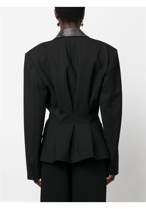 Black crystal-embellished blazer - women  GIUSEPPE DI MORABITO | PF23074JA22910