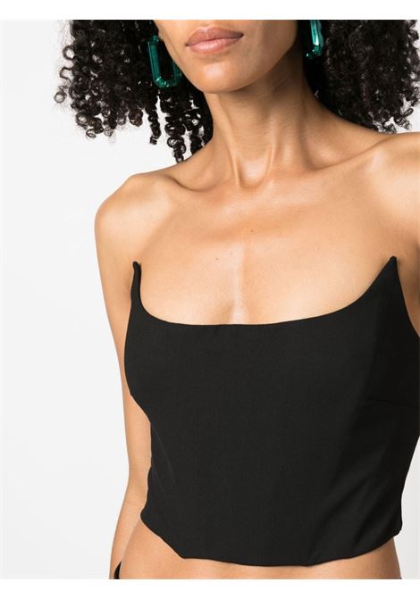 Black strapless cropped top - women GIUSEPPE DI MORABITO | PF23193TO22910