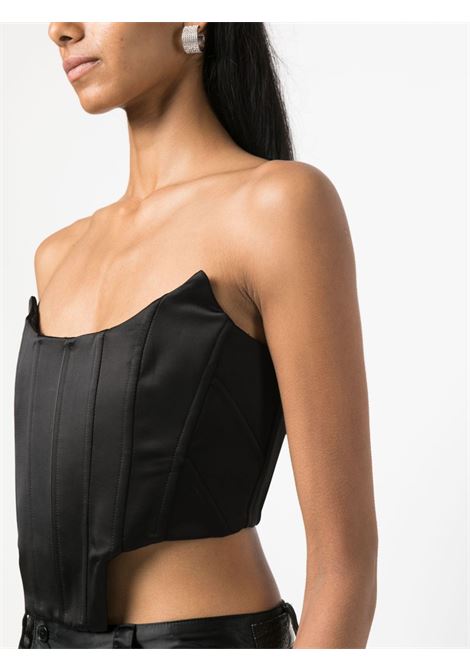 Black strapless corset top - women GIUSEPPE DI MORABITO | PF23195TO10910