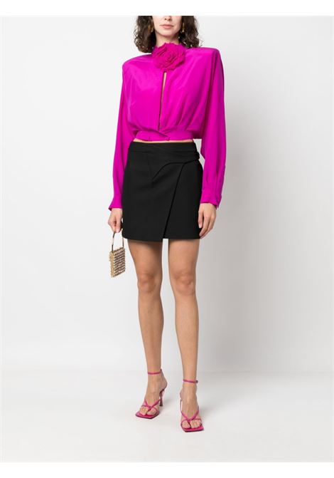 Camicia con applicazione crop in rosa - donna GIUSEPPE DI MORABITO | PF23201TOF25566