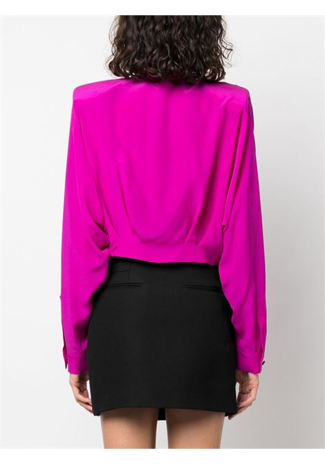 Camicia con applicazione crop in rosa - donna GIUSEPPE DI MORABITO | PF23201TOF25566