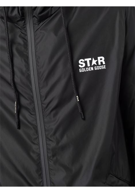 Black Daris star-print windbreaker jacket - men GOLDEN GOOSE | GMP01032P00059680203