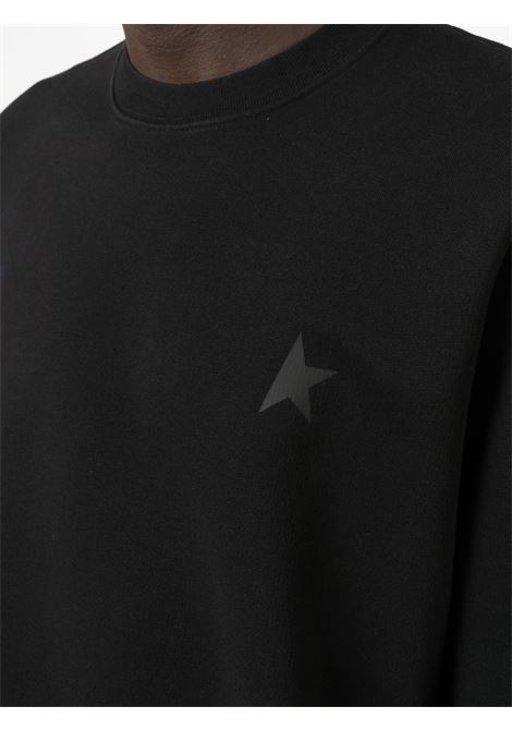 Black logo-print sweatshirt - men GOLDEN GOOSE | GMP01223P00052590100