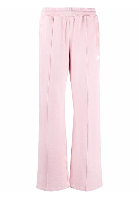 Pantaloni dritti con logo in rosa - donna GOLDEN GOOSE | GWP00877P00052525632