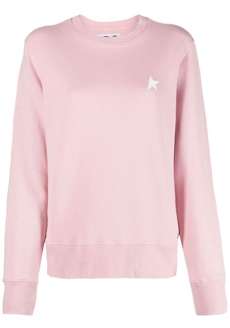 Pink logo-print sweatshirt - women GOLDEN GOOSE | GWP01223P00052525632