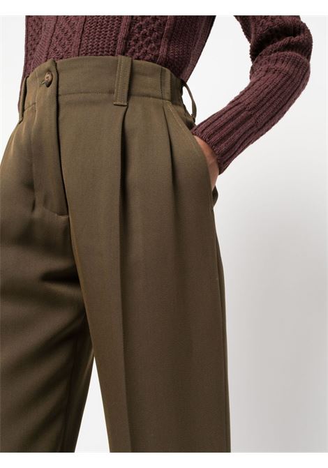 Pantaloni sartoriali a vita alta in marrone - donna GOLDEN GOOSE | GWP01504P00116335551