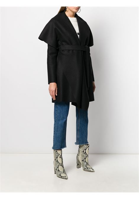 Black belted coat - women HARRIS WHARF LONDON | A1460MLK199