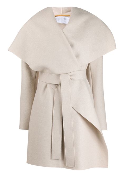 Cappotto con cintura in crema - donna HARRIS WHARF LONDON | A1460MLK412