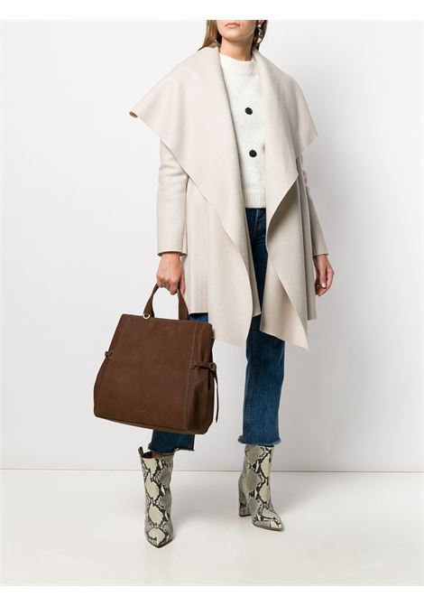 Cappotto con cintura in crema - donna HARRIS WHARF LONDON | A1460MLK412