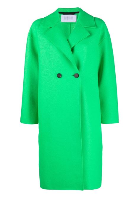 Green double breasted coat - women HARRIS WHARF LONDON | A1487MLK602