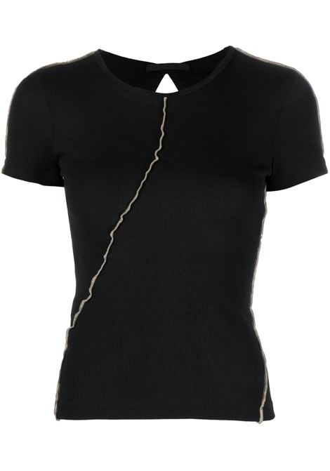 T-shirt Twist in nero - donna HELMUT LANG | N05HW522YVM