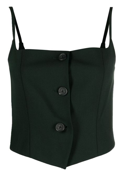 Top smanicato in verde - donna HELMUT LANG | Top | N06HW508F5P